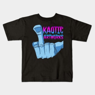 Neon Finger Kids T-Shirt